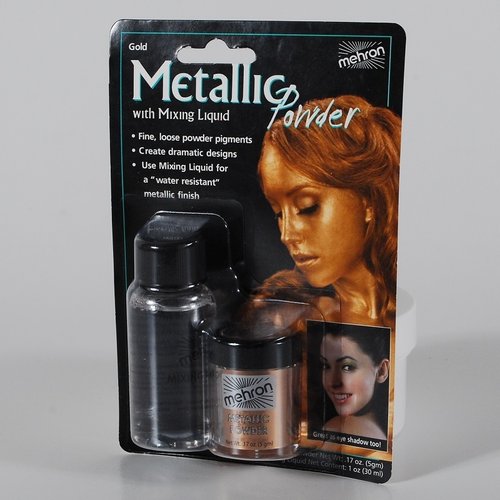Metallic Powder - Gold w/ Mixing Liquid - Carded
