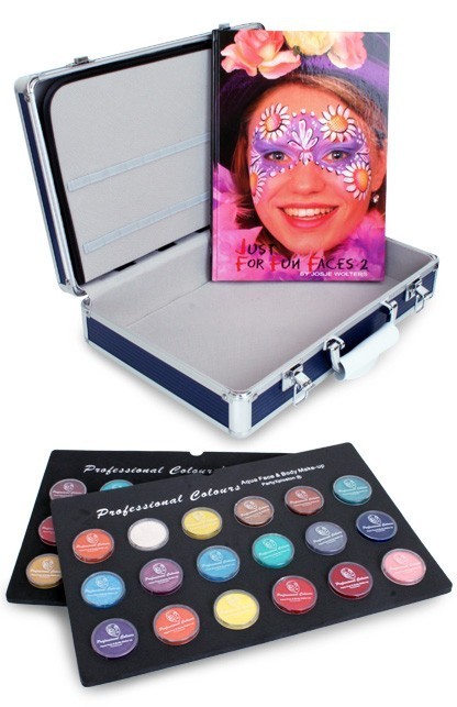 PXP Professional Colours Make-up-Koffer 36 x 10 Gramm im Tablett + Make-up-Buch