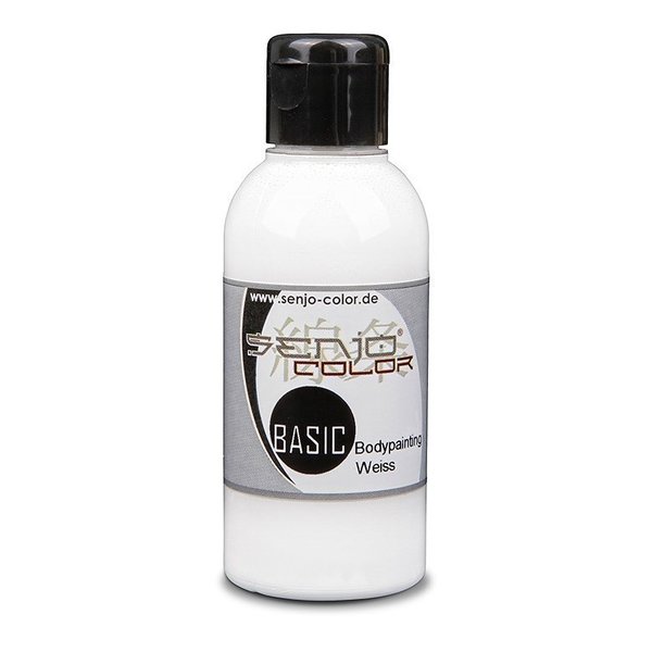 Basic Bodypainting Farbe 75ml für Airbrush & Pinsel Senjo-Color WEISS
