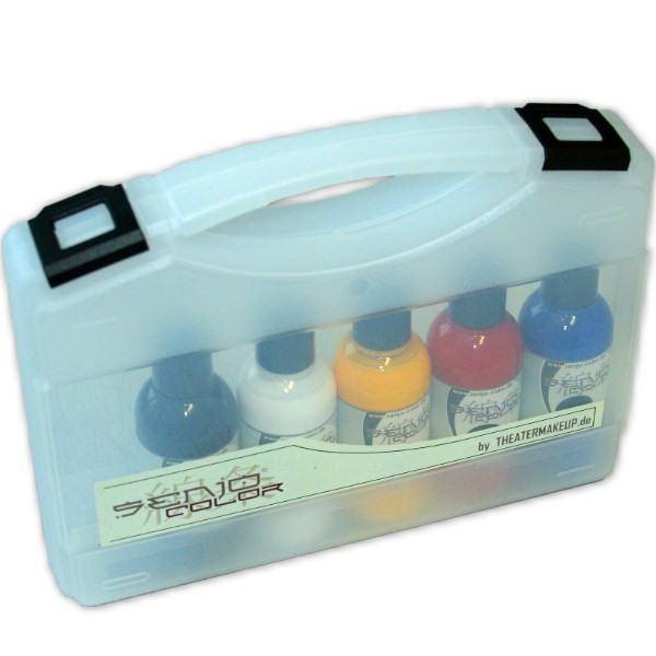 Senjo-Color BASIC Bodypainting Farbe 5x 75ml Set im Koffer