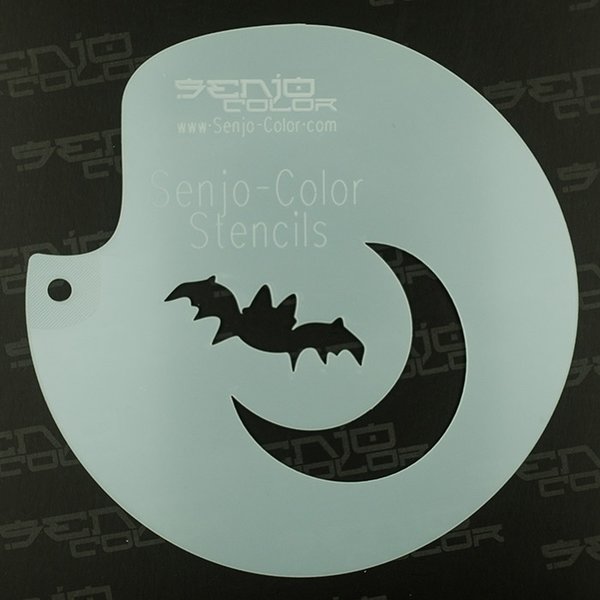 Schablone Fledermaus Mond Senjo-Color Art Stencil