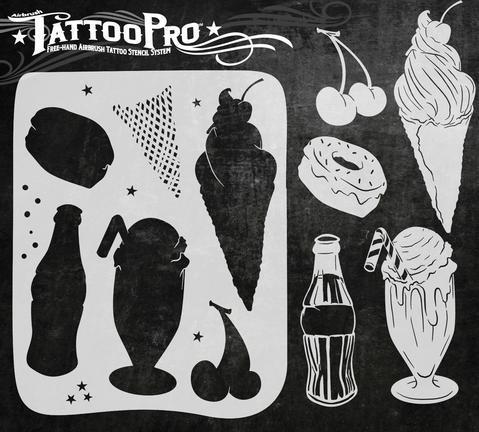 Tattoo Pro Stencils Soda Shoppe