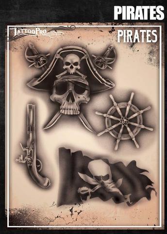 Tattoo Pro Stencils Pirates