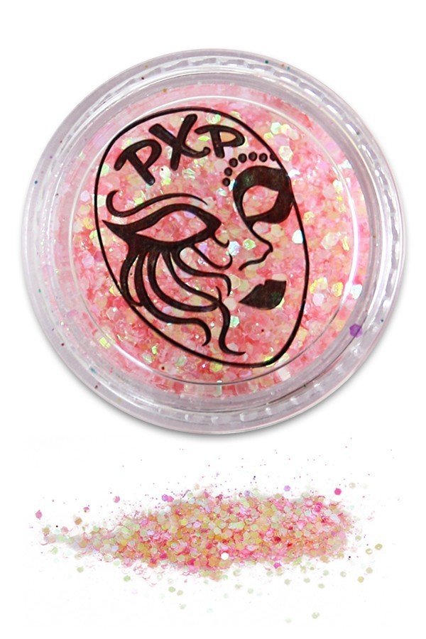 PXP Professional Colours Glitter, Baby Pink, feiner Glitzer, 5gr