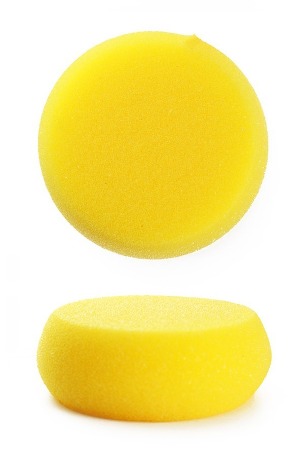PXP Professional Colours, Make-up Schwamm pro 2 Stück gelb gerundet Durchmesser 7,5 cm