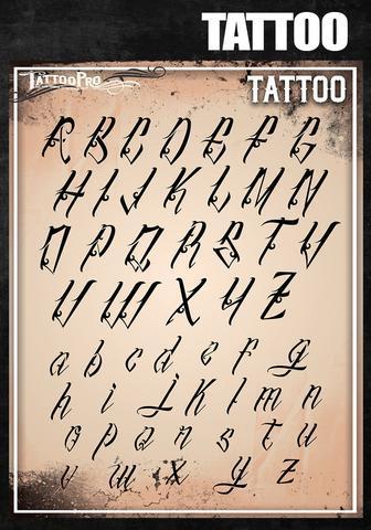 Tattoo Pro Stencils Tattoo Font