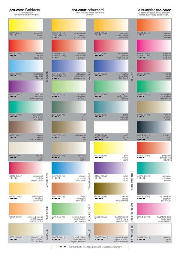 pro-color Airbrush-Farben deckend violett