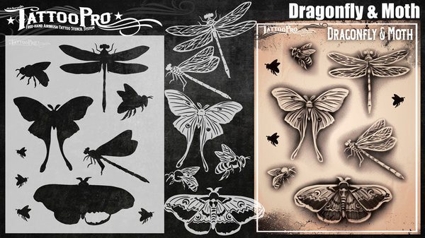 Dragonfly & Moth